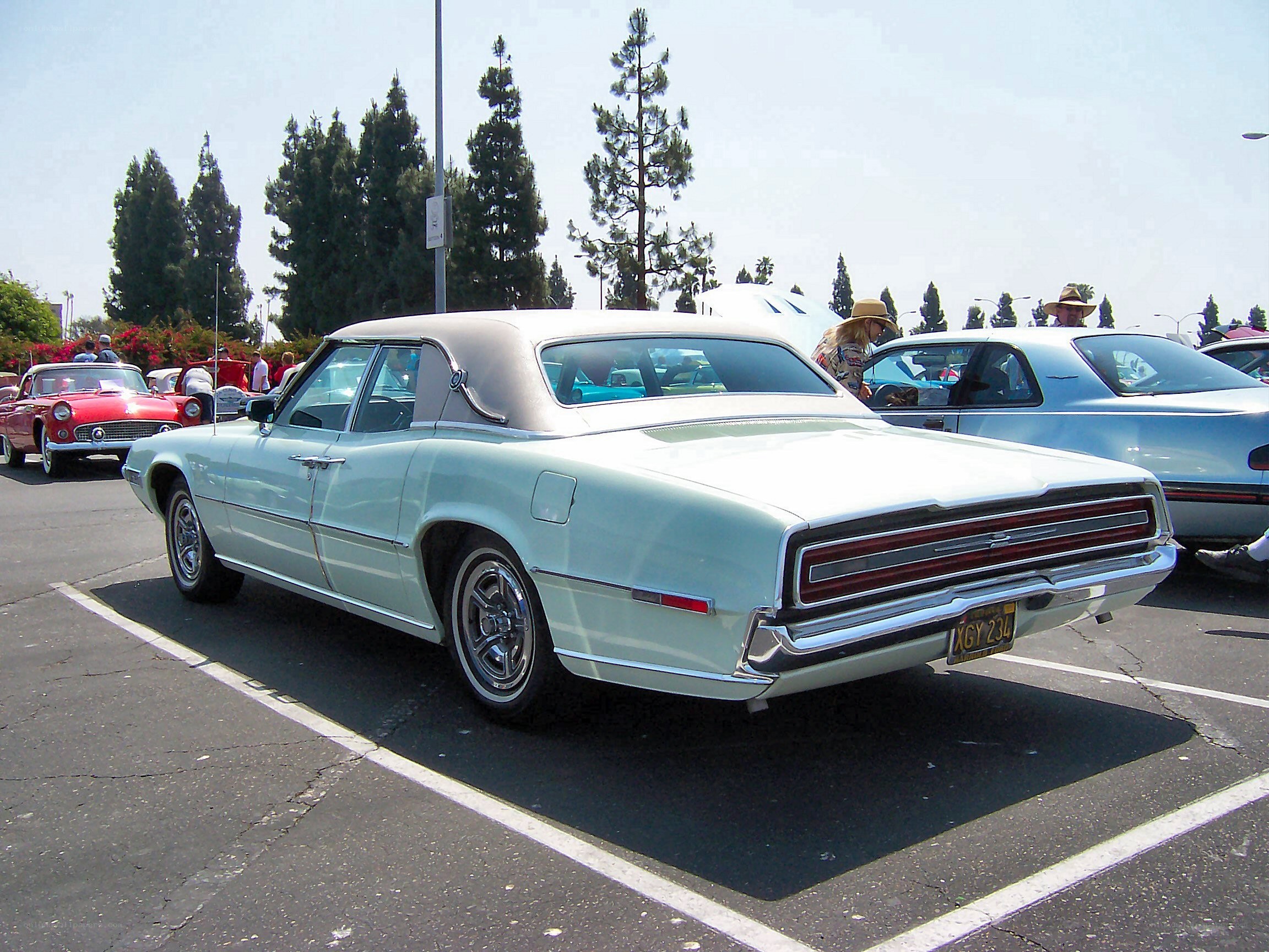 Classic car show display