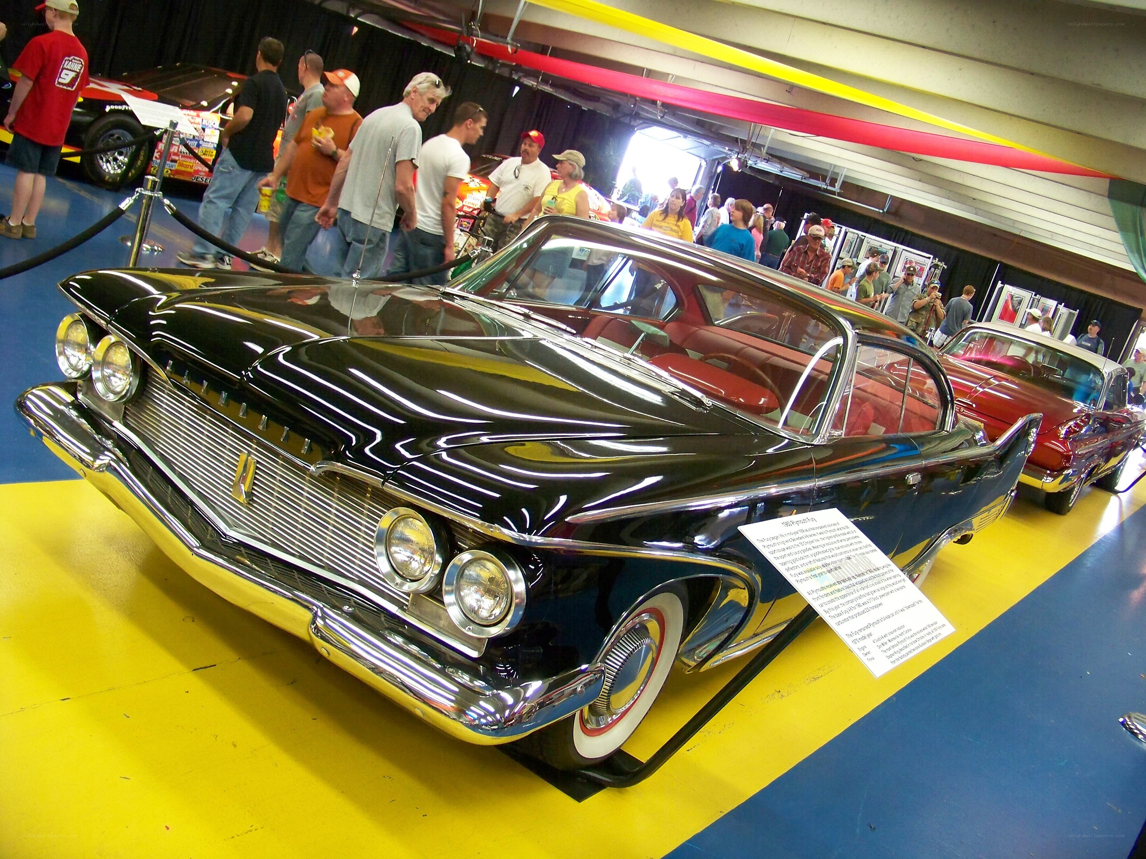 Classic car show display