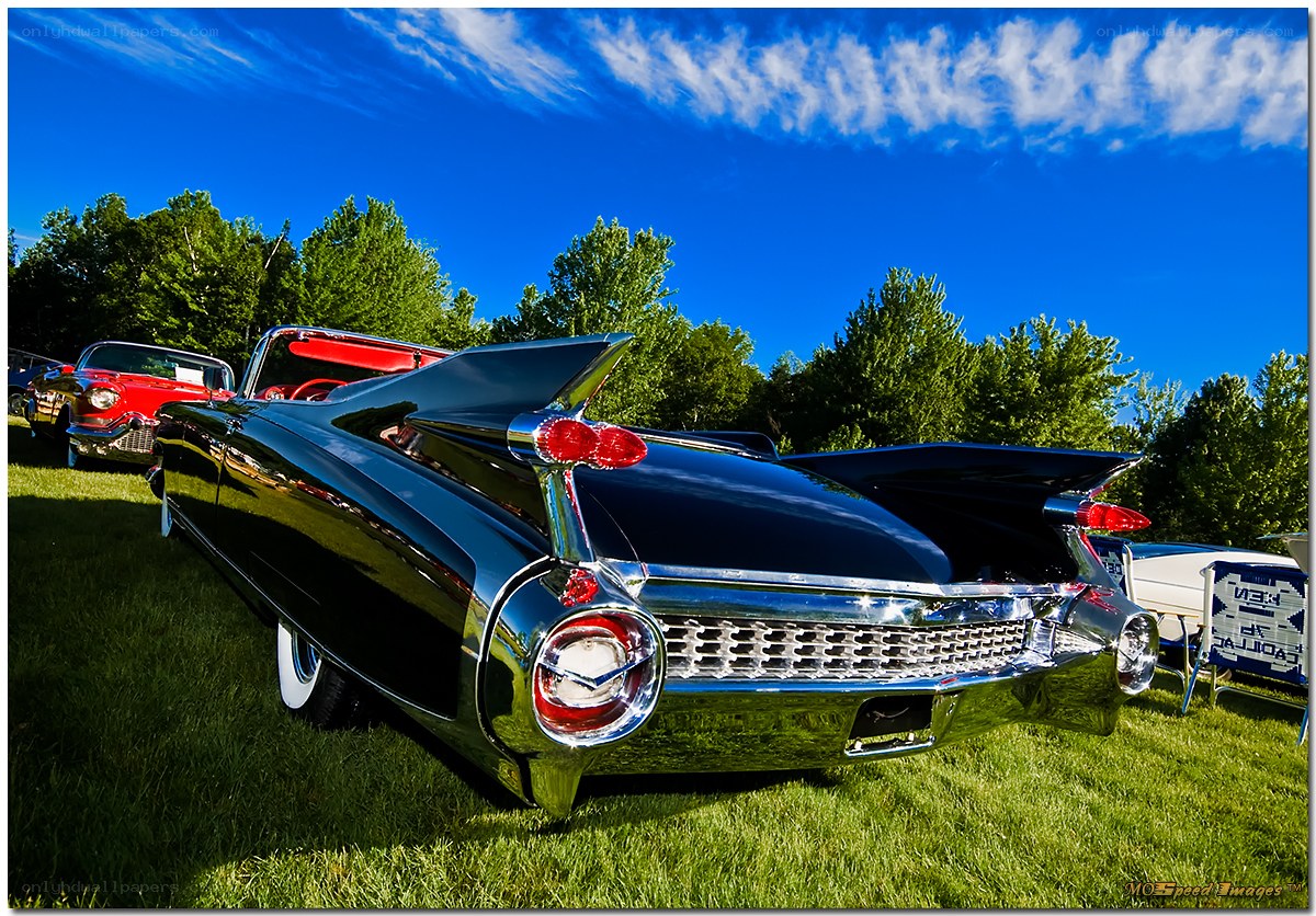 Classic car show display