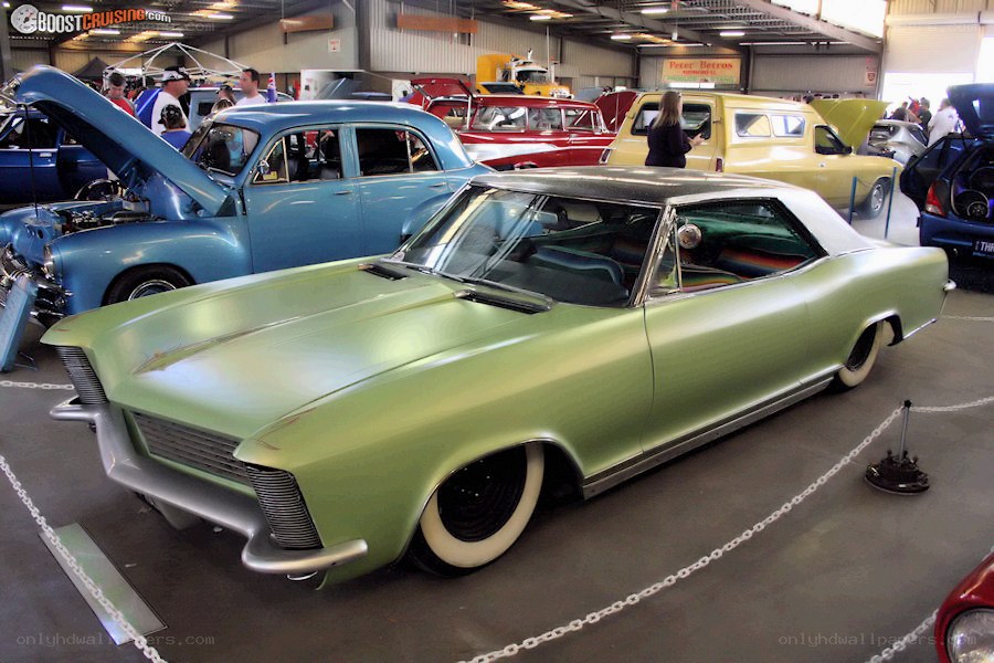 Classic car show display