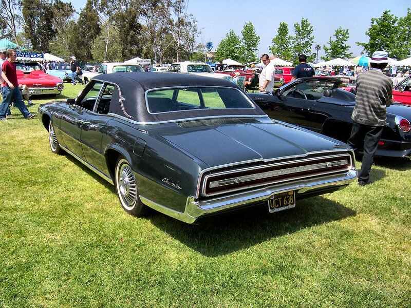 Classic car show on a sunny day