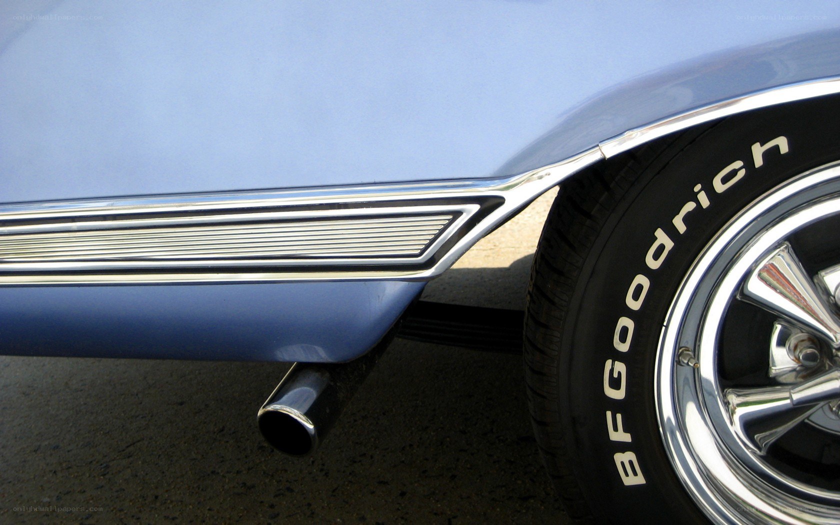 Classic car side profile