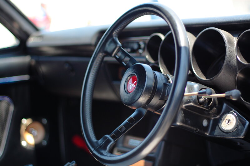 classic car steering wheel