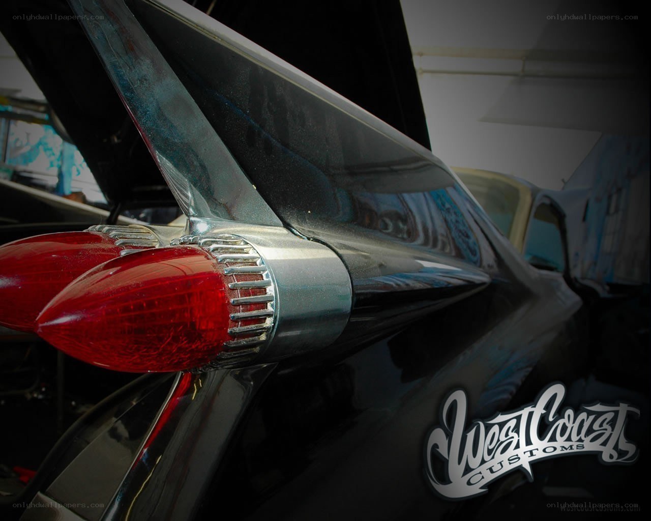 classic car tail light detail