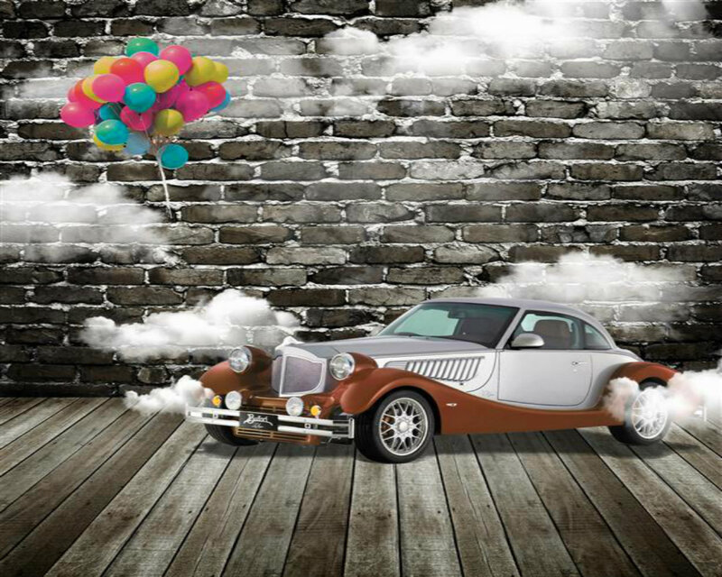 Classic Car with Balloons