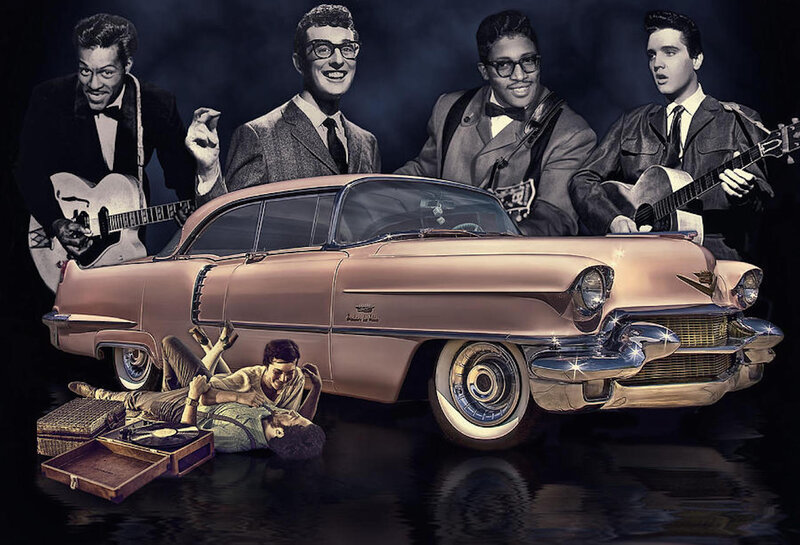 Classic Car with Musicians