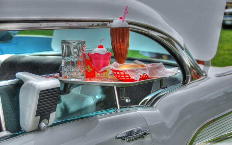 Classic Car with Tray