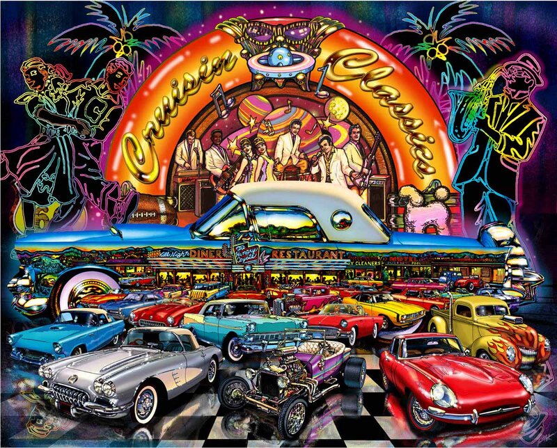 Classic Cars and Musicians