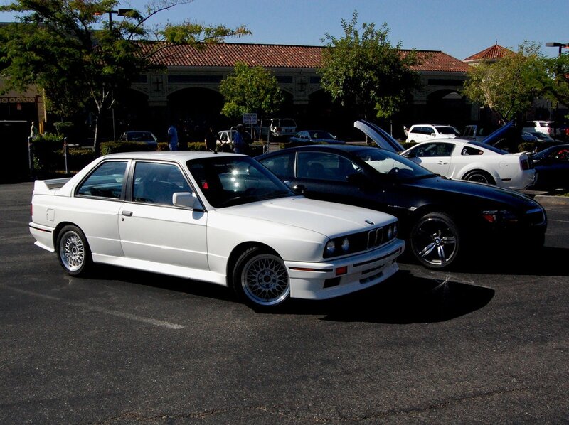 Classic cars at a car show