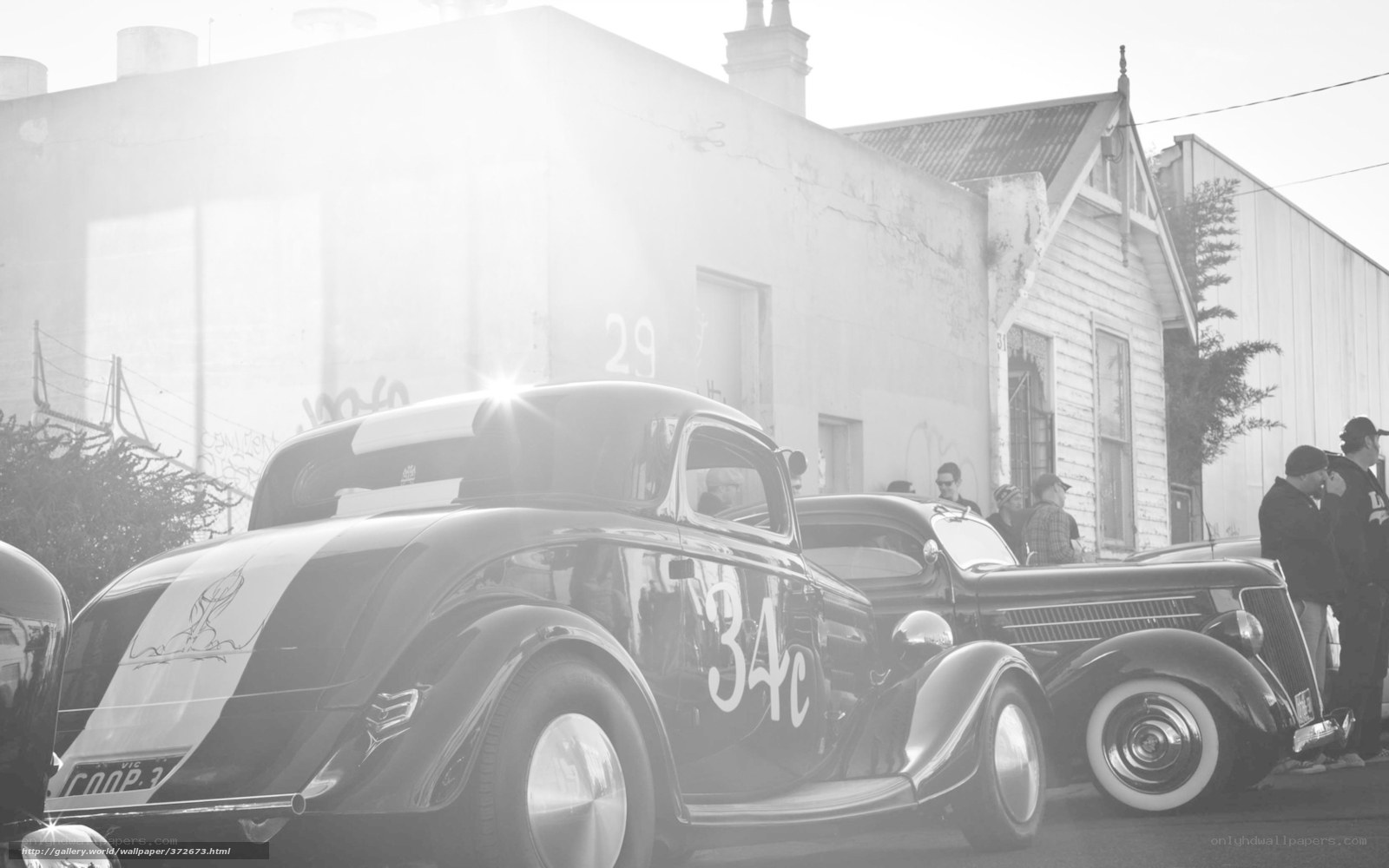 Classic cars at a car show