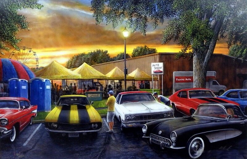 Classic Cars at Auto Show