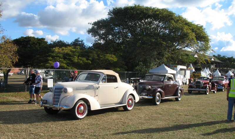 Classic cars at outdoor show