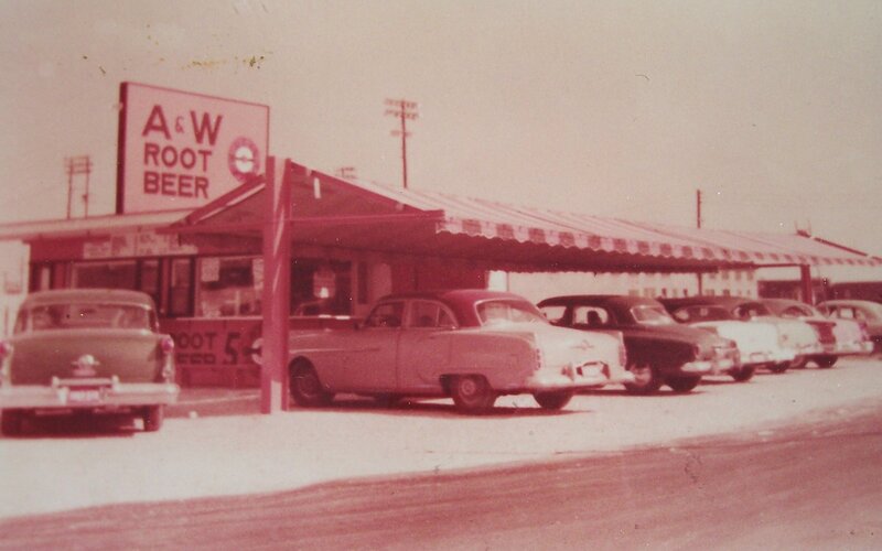 Classic Cars at Root Beer Stand