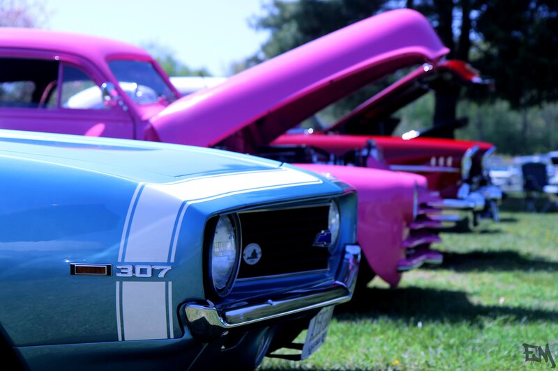 Classic Cars at Show — Blue