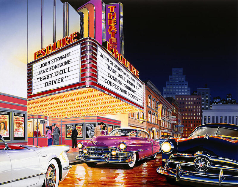 Classic Cars at Theater