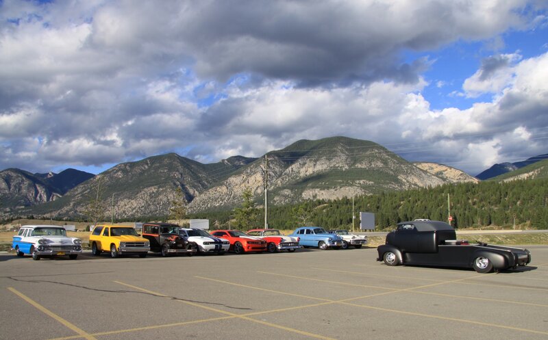 Classic Cars in Parking Lot