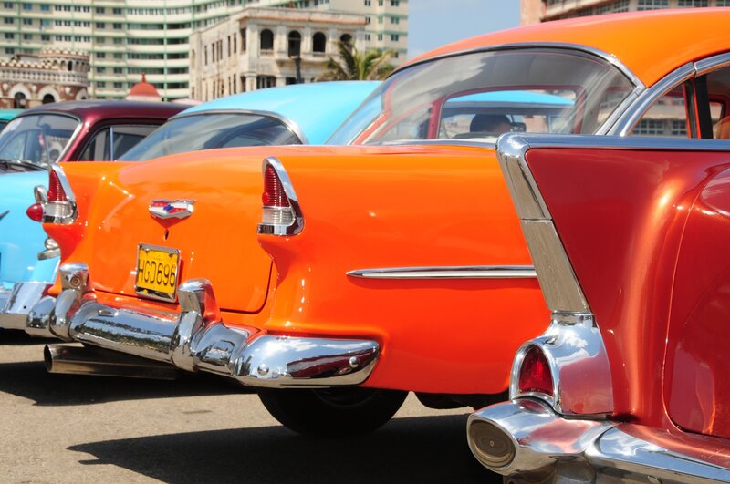 Classic Cars in Row