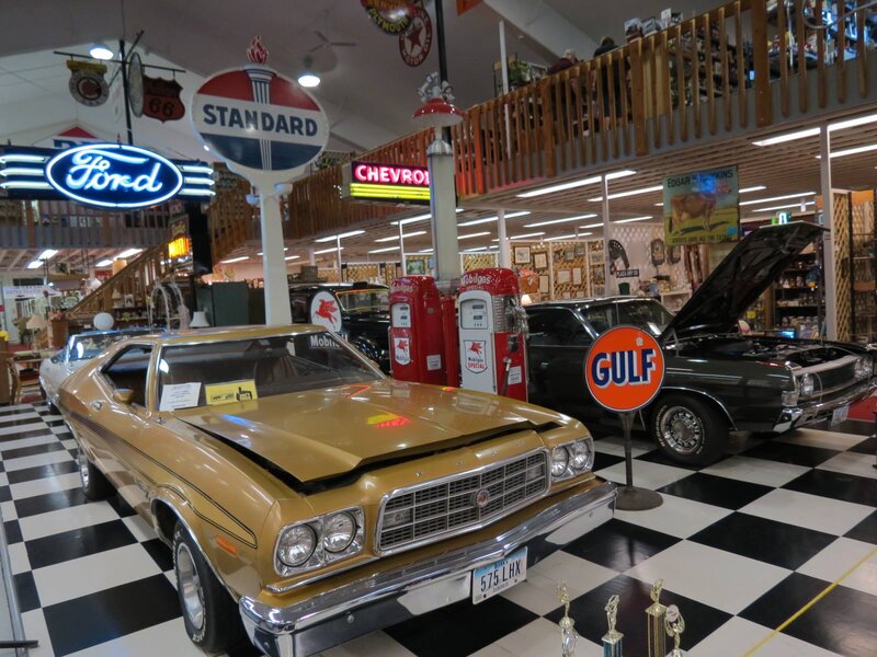 Classic Cars in Showroom