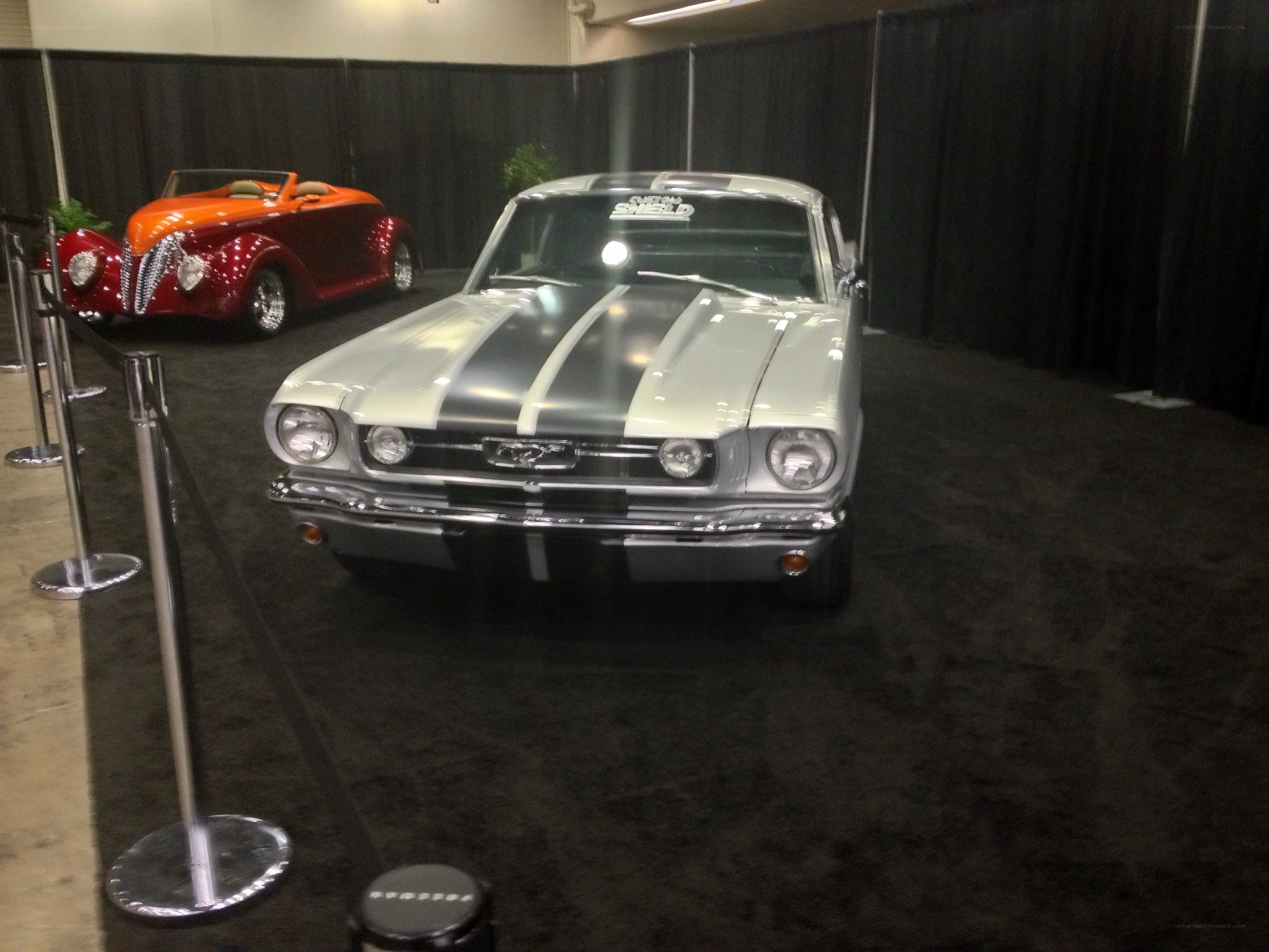Classic cars on display