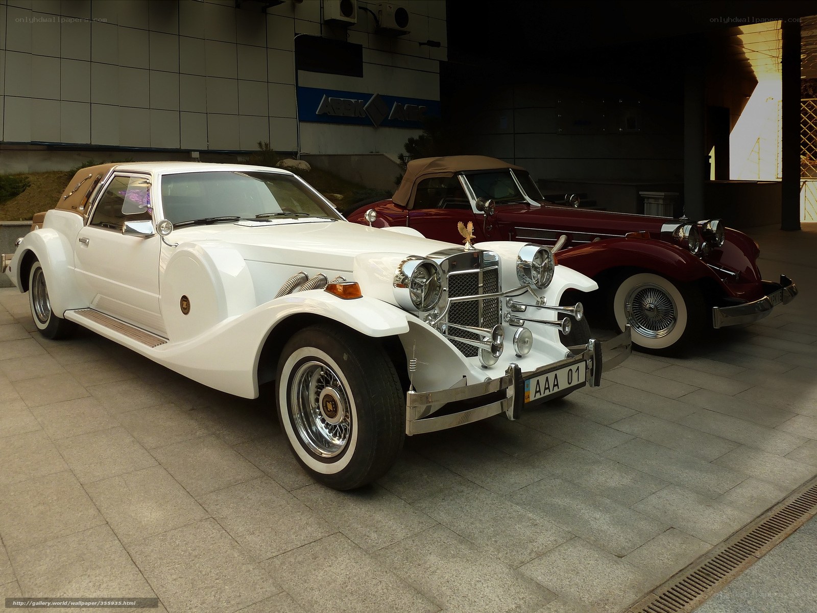 Classic cars on display