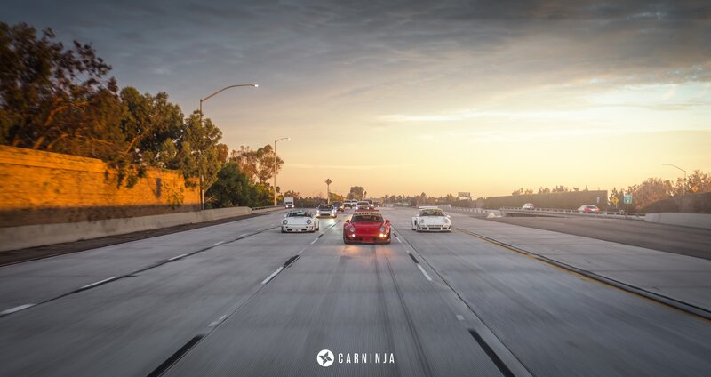 Classic Cars on Highway