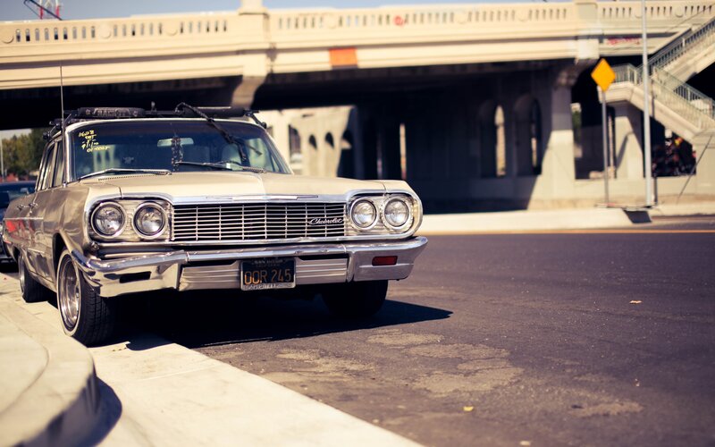 Classic Chevrolet Car — Silver