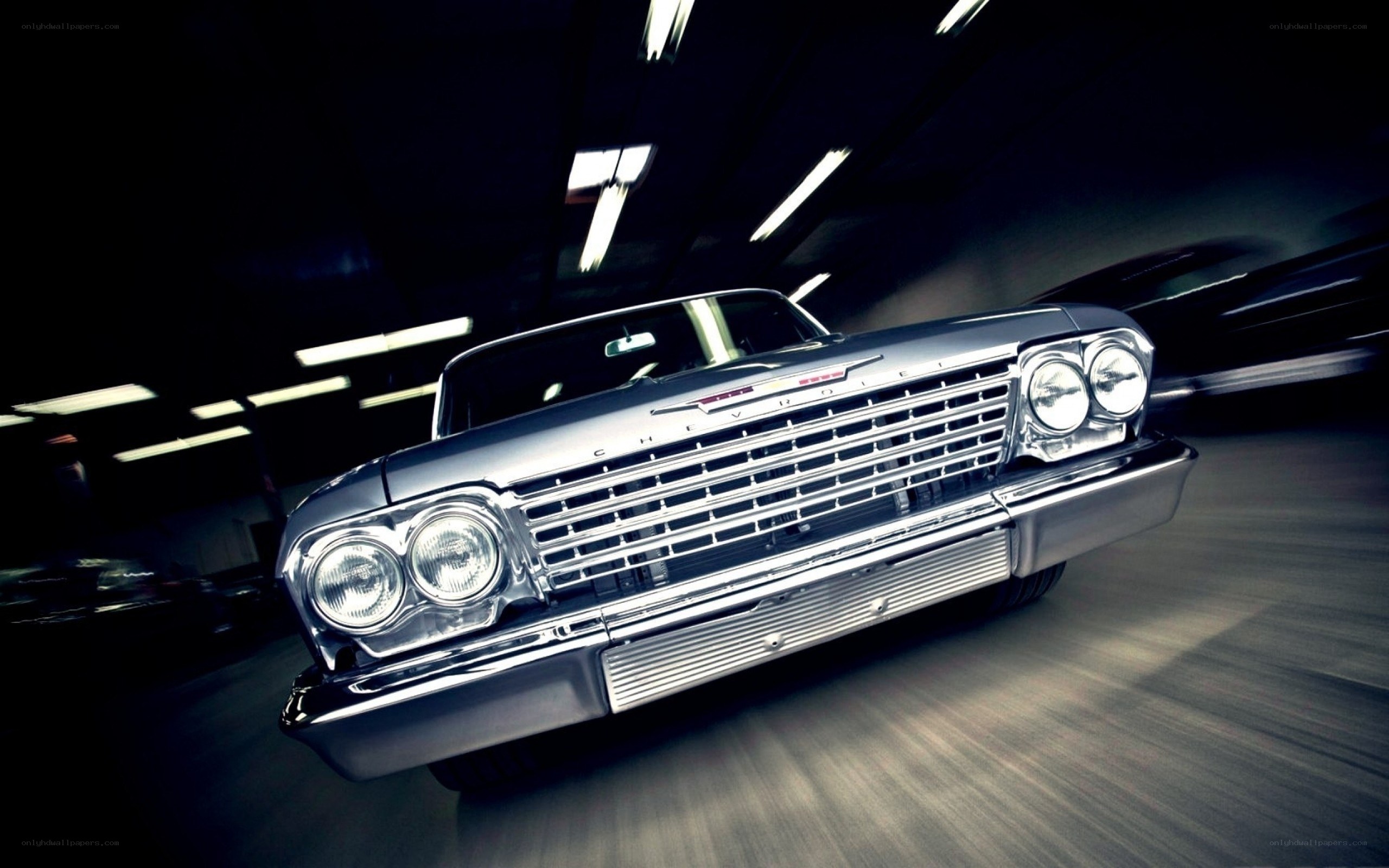 Classic Chevrolet in motion