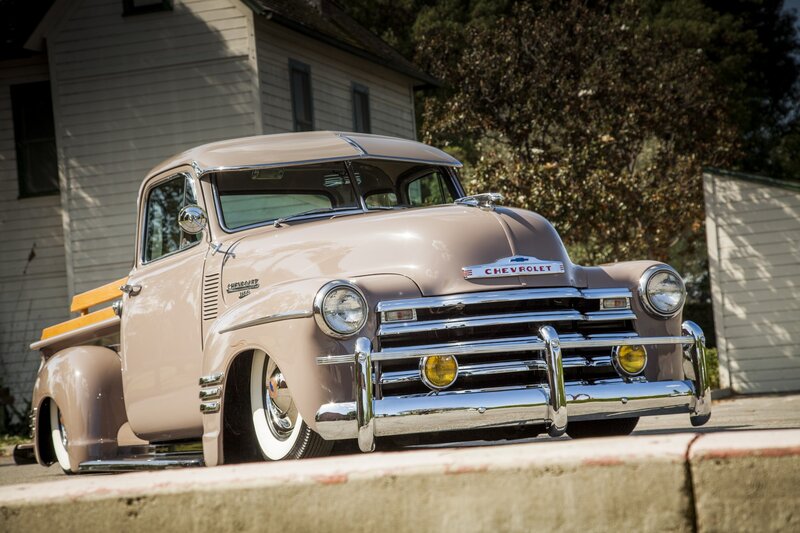 Classic Chevrolet Pickup Truck — Beige, Calm