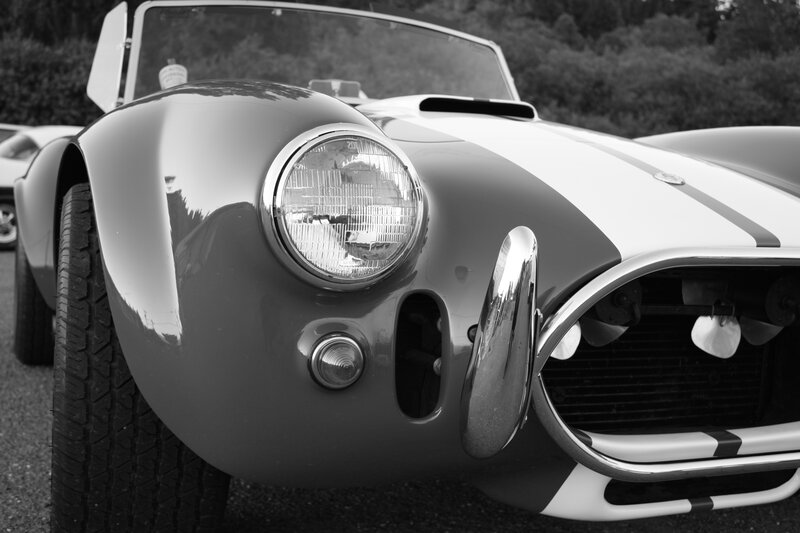 Classic Cobra sports car front