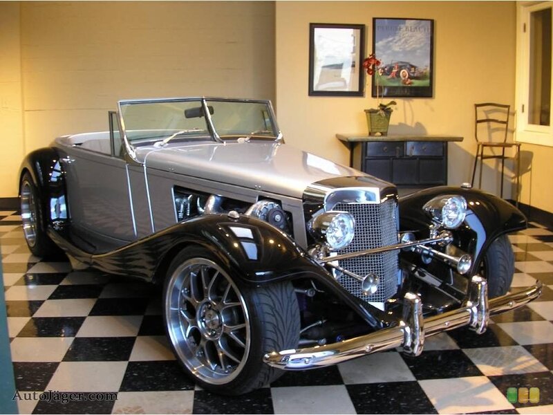 Classic Convertible Car — Black, Calm