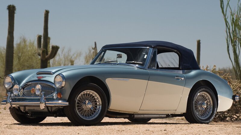 Classic Convertible Car — Blue, Serene