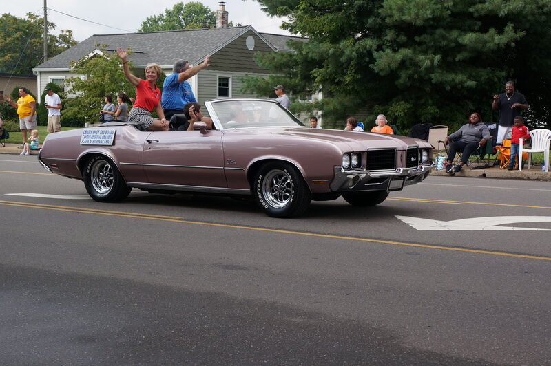 Classic Convertible Car — Brown, Festive