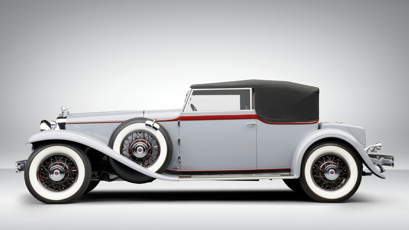 Classic Convertible Car — Gray, Neutral