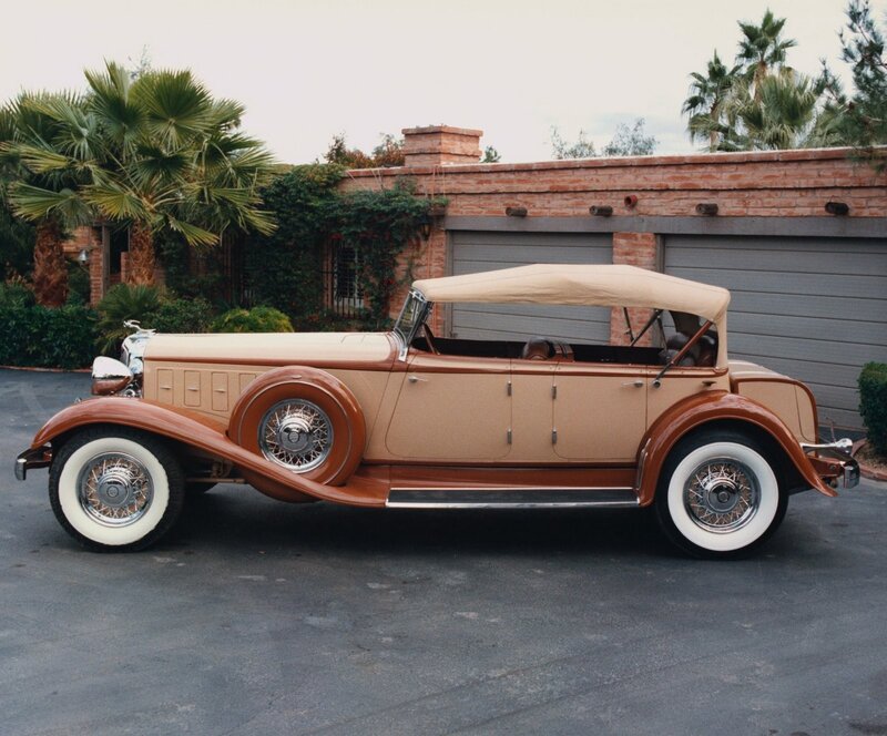 Classic Convertible Car — Tan