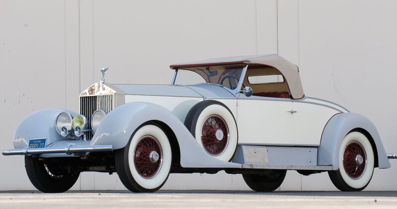 Classic Convertible Car — White
