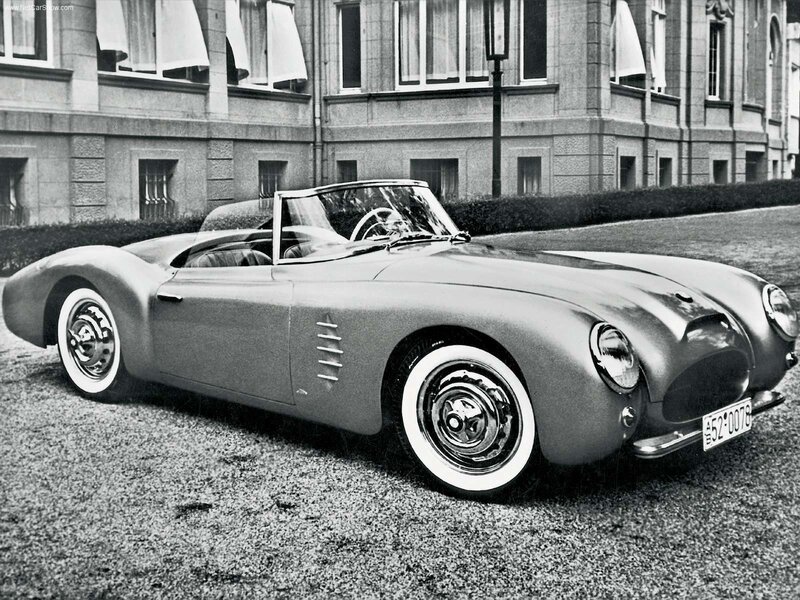 Classic convertible sports car