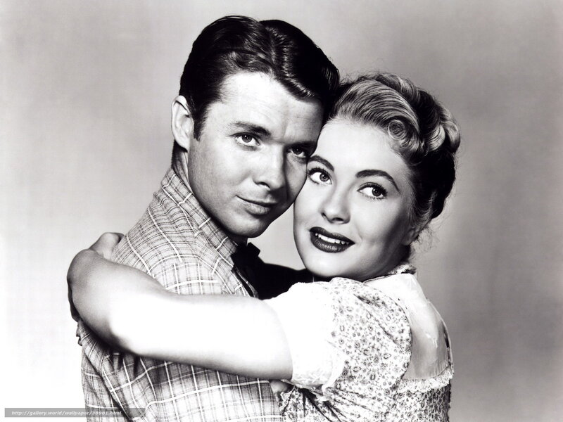 Classic couple embrace portrait