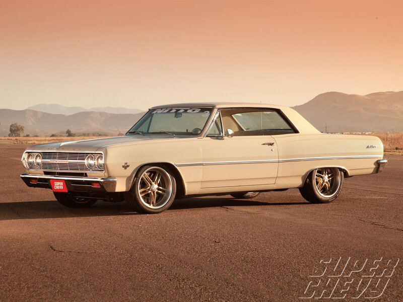 Classic cream-colored Chevrolet Malibu
