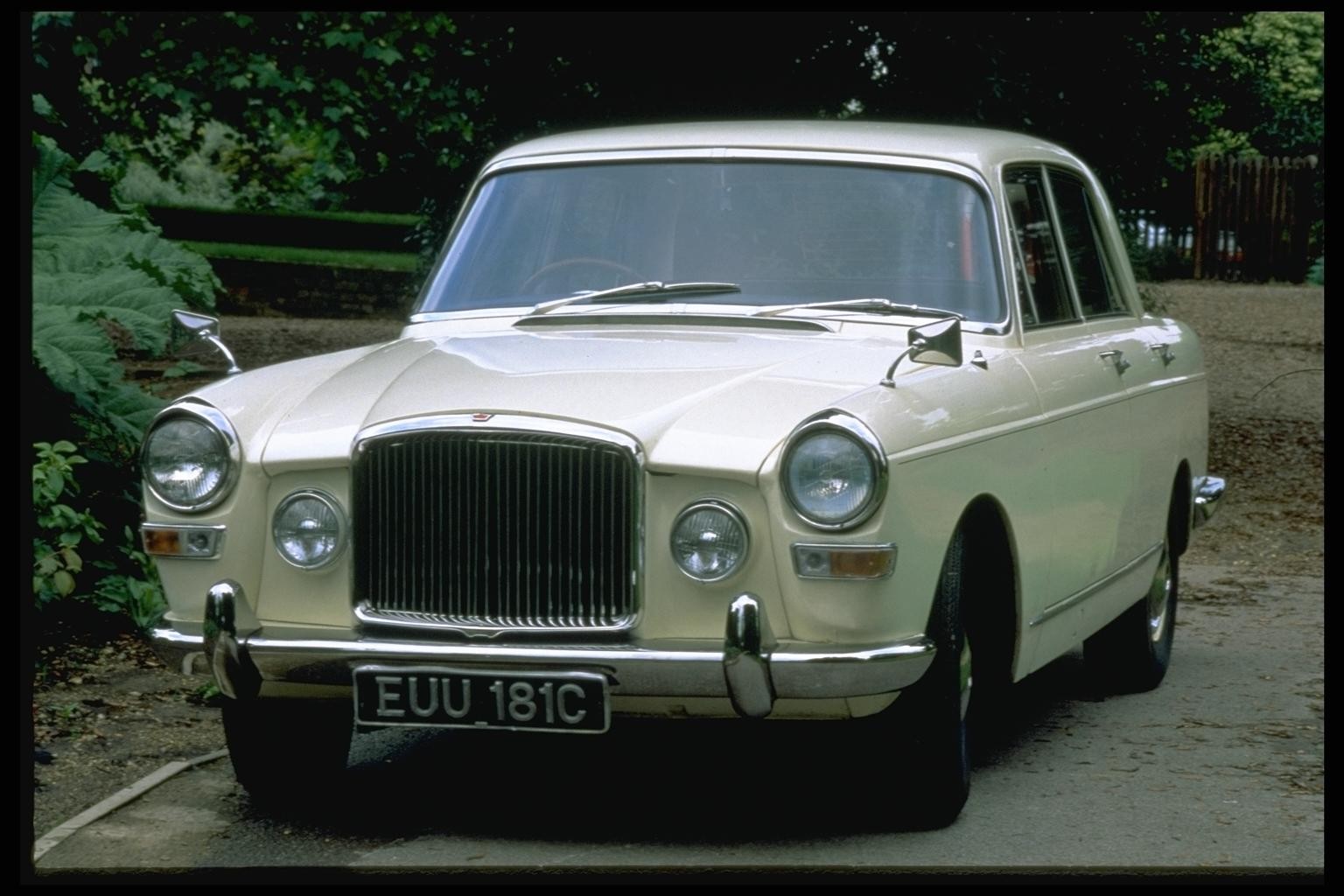Classic cream-colored sedan