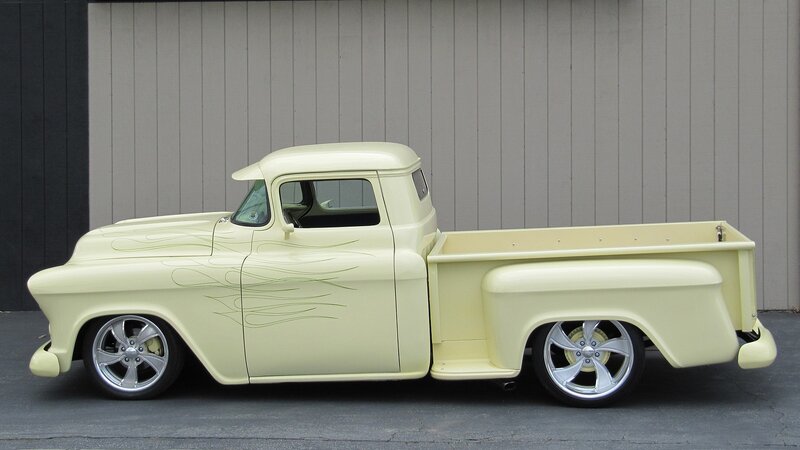 Classic cream pickup truck