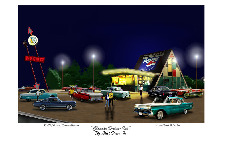 Classic Drive-In Scene