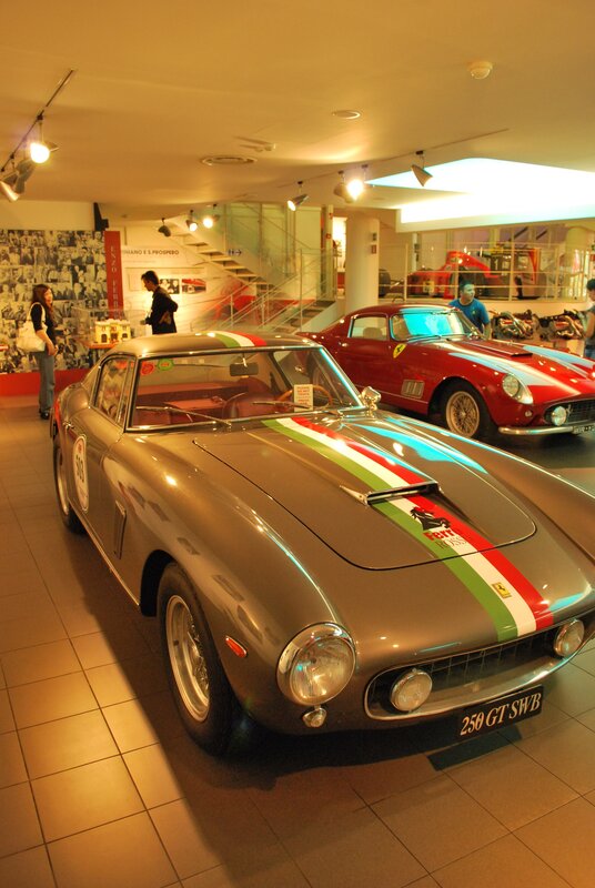 Classic Ferraris on display