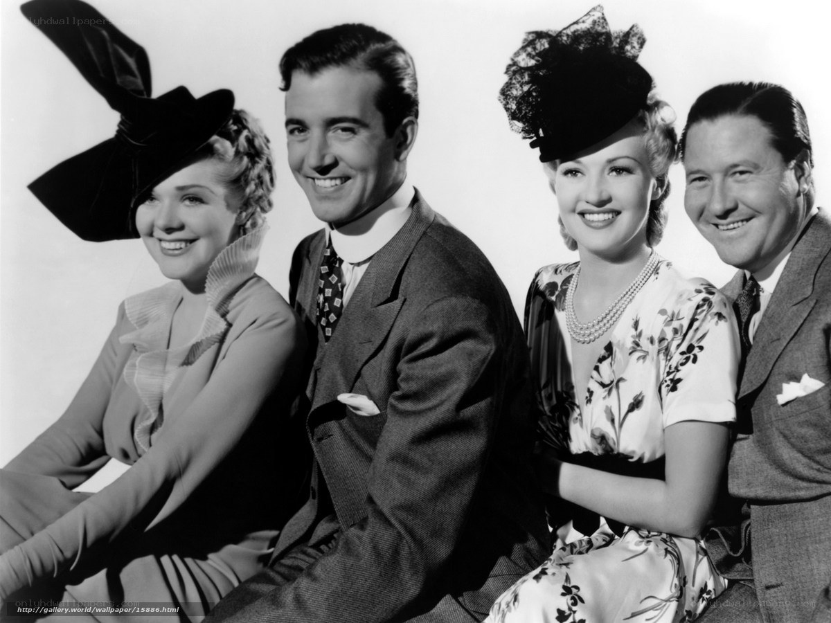 Classic film cast portrait