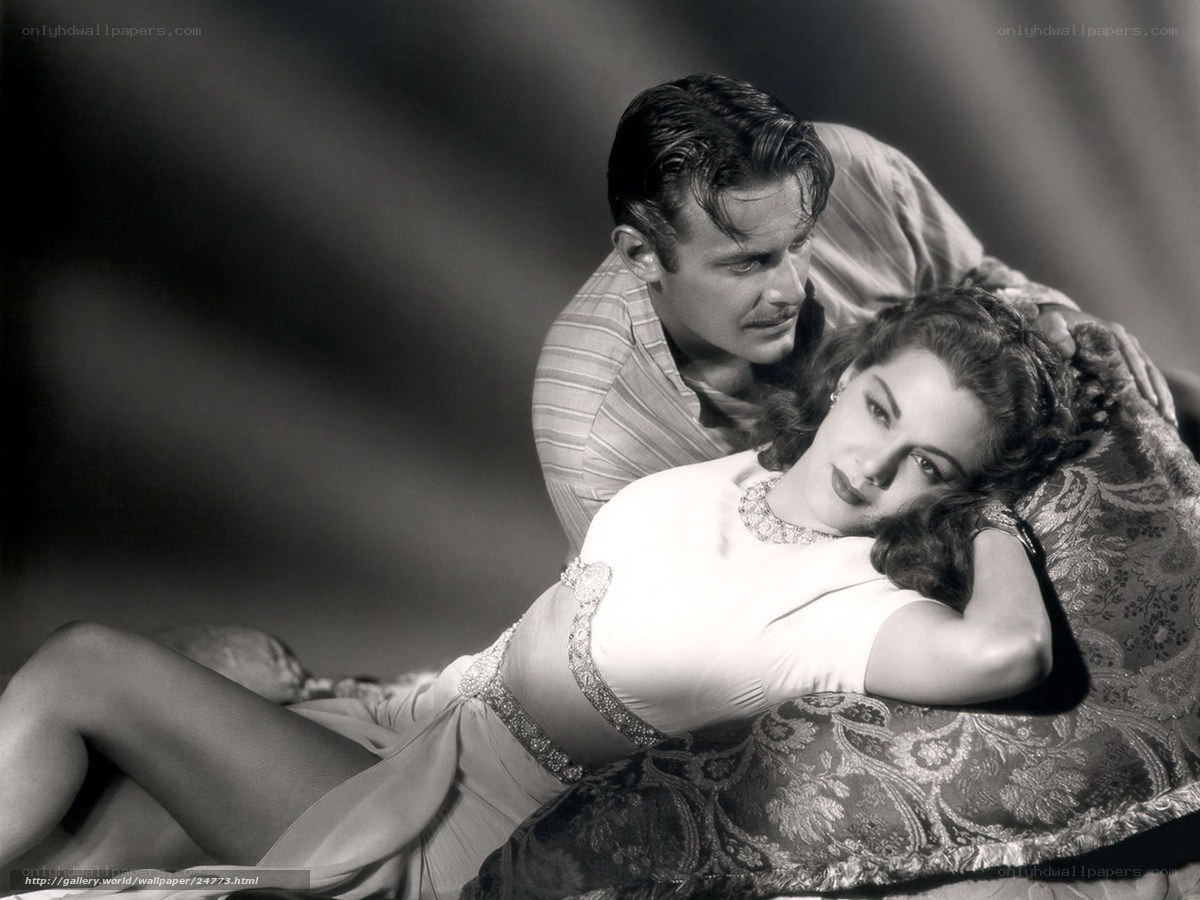 Classic film couple portrait