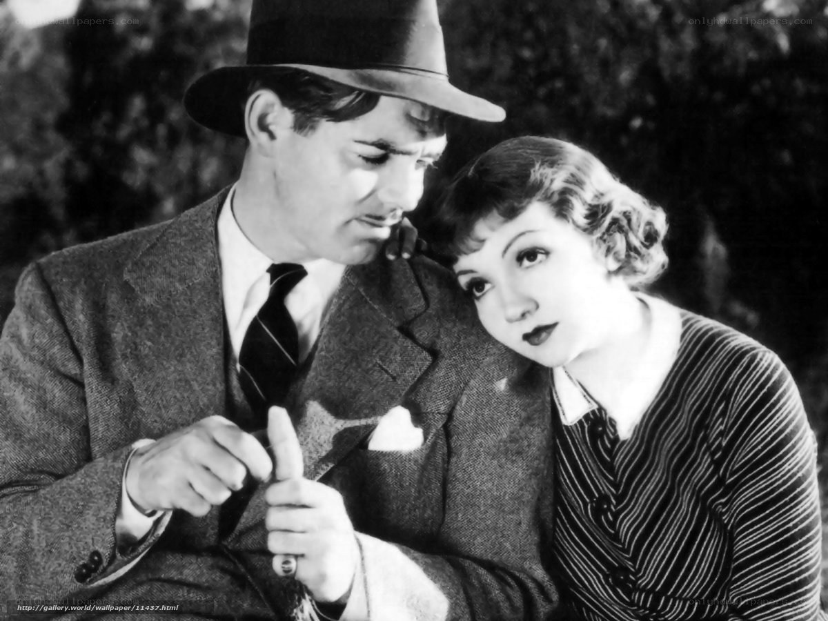 Classic film couple scene