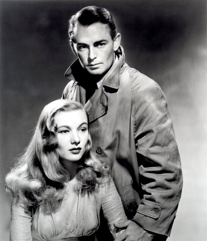Classic film portrait of a couple