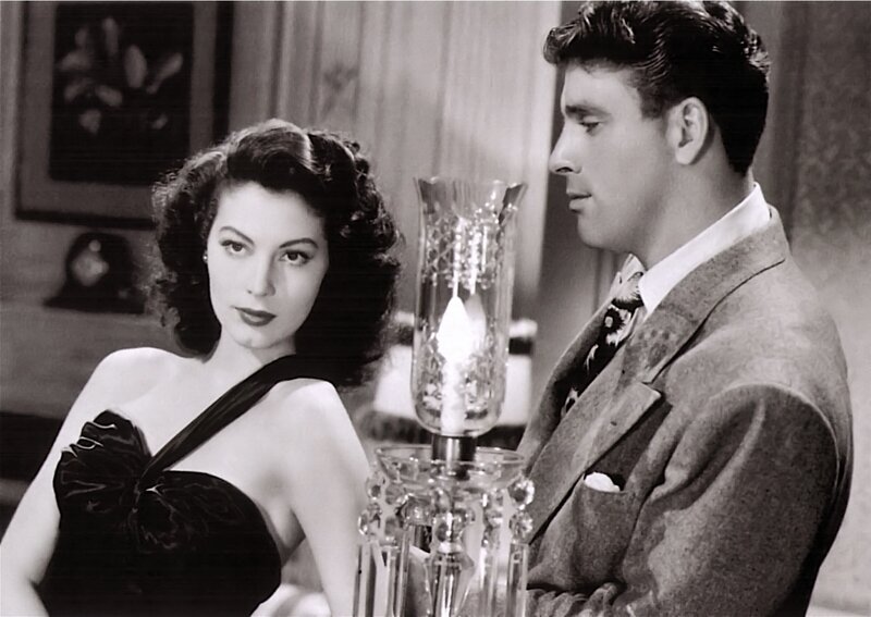 Classic film still with couple