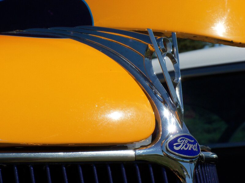 Classic Ford car hood ornament