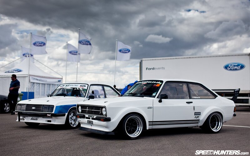 Classic Ford Escort race cars