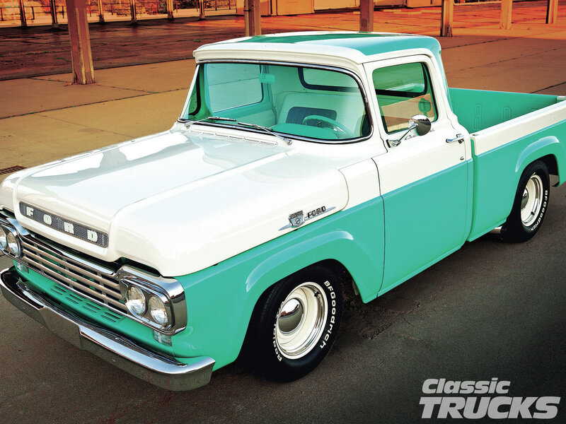 Classic Ford Pickup Truck — Teal
